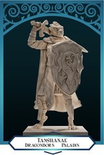 Dragonborn Paladin  D D TTRPG Miniature  DnD Is A Woman  NO BASE