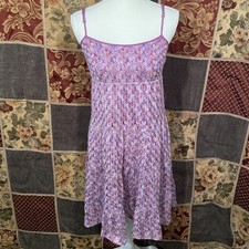 Trina Turk Spaghetti Strap Dress Women's 2 Purple Serpentine Lace Fortuna