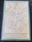 1959 Raised Relief Map Gettysburg Battle 14x20 G.K. Warren 1863