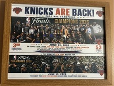 New York Knicks 2026 NBA Champions Framed Commemorative Photo 15 by 12" Frame