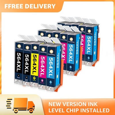 Printer Ink 564 for HP 564XL Ink Cartridges Photosmart 5510 6510 6520 7510 7520