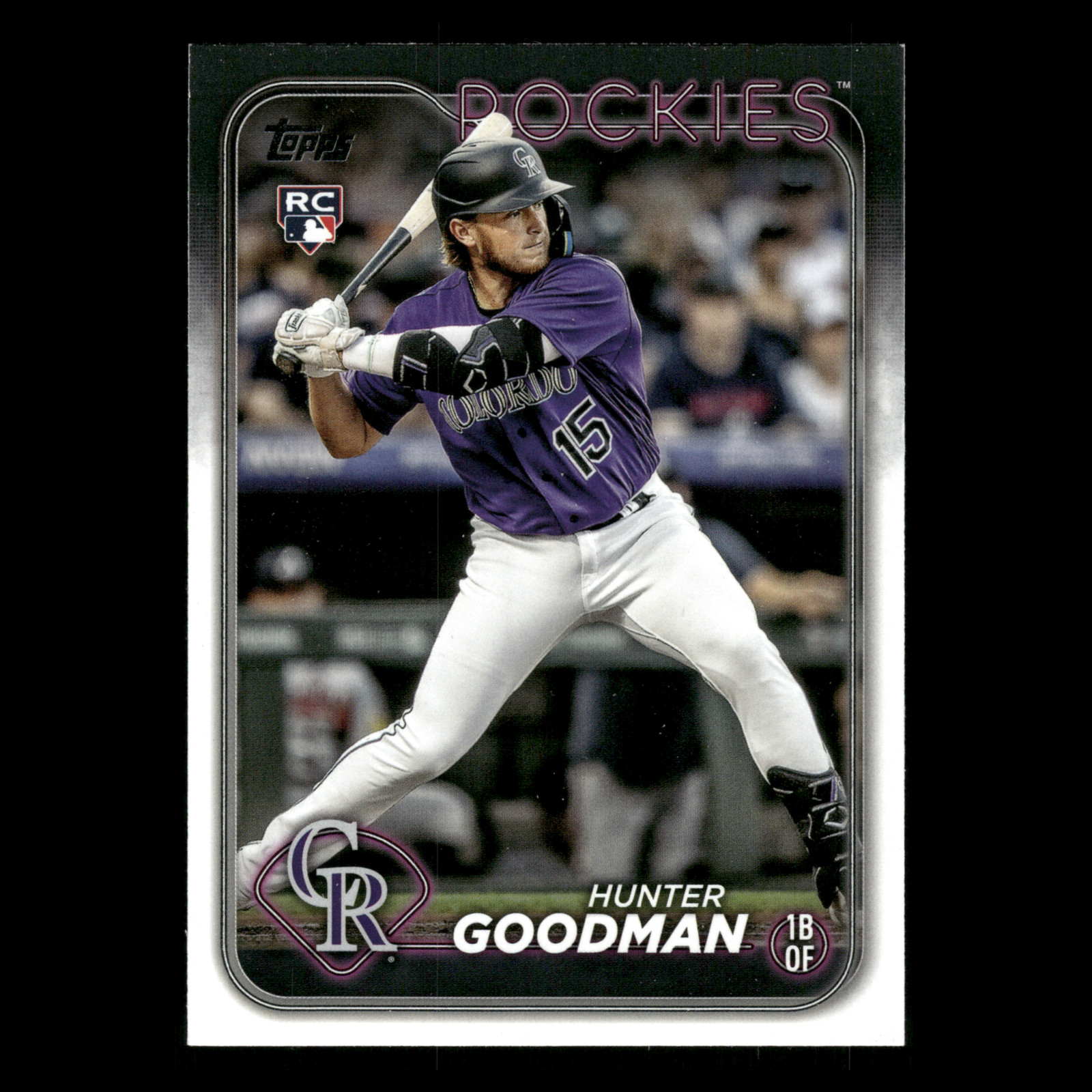 Hunter Goodman Rookie #432 2024 Topps Colorado Rockies Baseball Card MLB