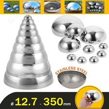 304 Stainless Steel Hollow Half Round Railing Balls &Oslash; 12-350mm, Thick 1/1.5/2mm