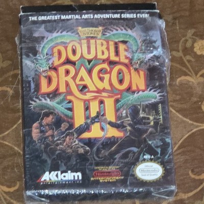 Double Dragon III 3 (Nintendo NES) Complete in Box CIB W/Poster- Tested 