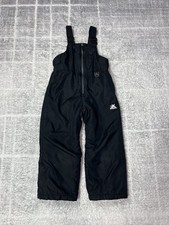 ZeroXposur Snow Bib Pants Kids Medium 5/6 Black Insulated Ski Snowboard Overalls