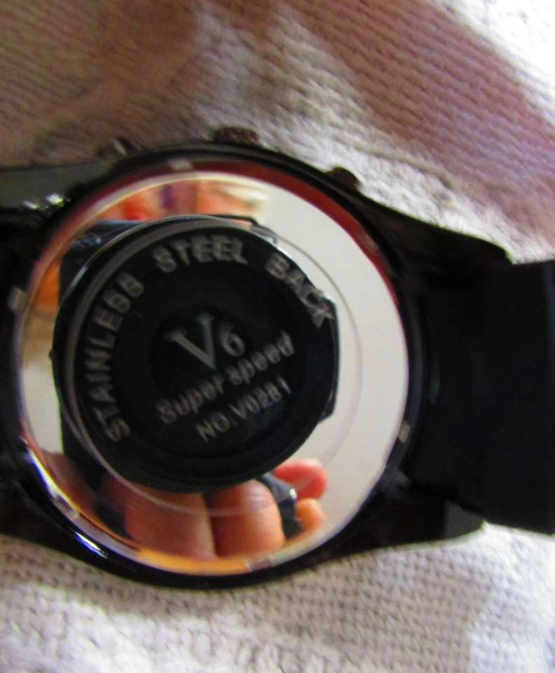 Men's V6 Super Speed Sports Style Wrist Watch #V0281 - Image 3 of 3