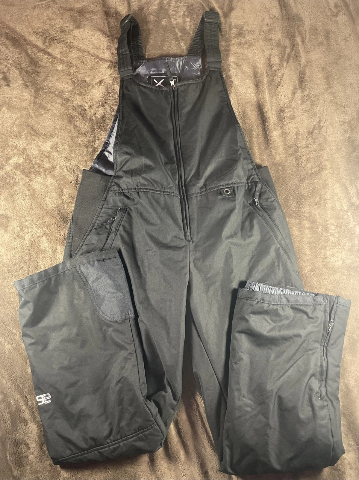 Arctix Snow Bib Overall Womens Size XL Black Essential Insulated Regular Fit