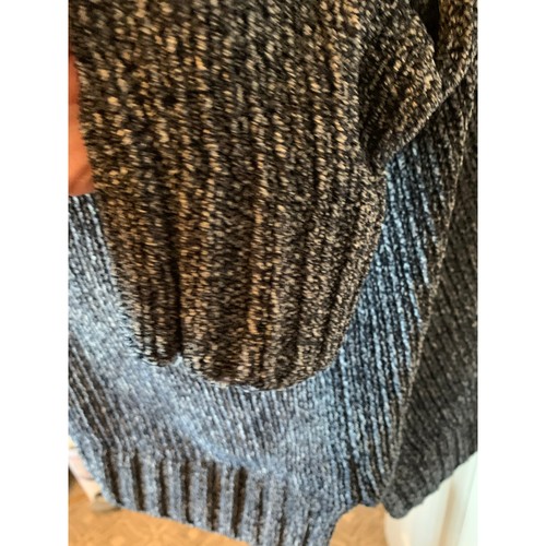 Maglione ciniglia Orvis nero/grigio taglia xl donna. - Foto 5 di 8