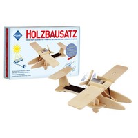 Pebaro Flugzeug Solar-Holzbausatz Sportflugzeug Mit Motor Und Solarpanel 830/4
