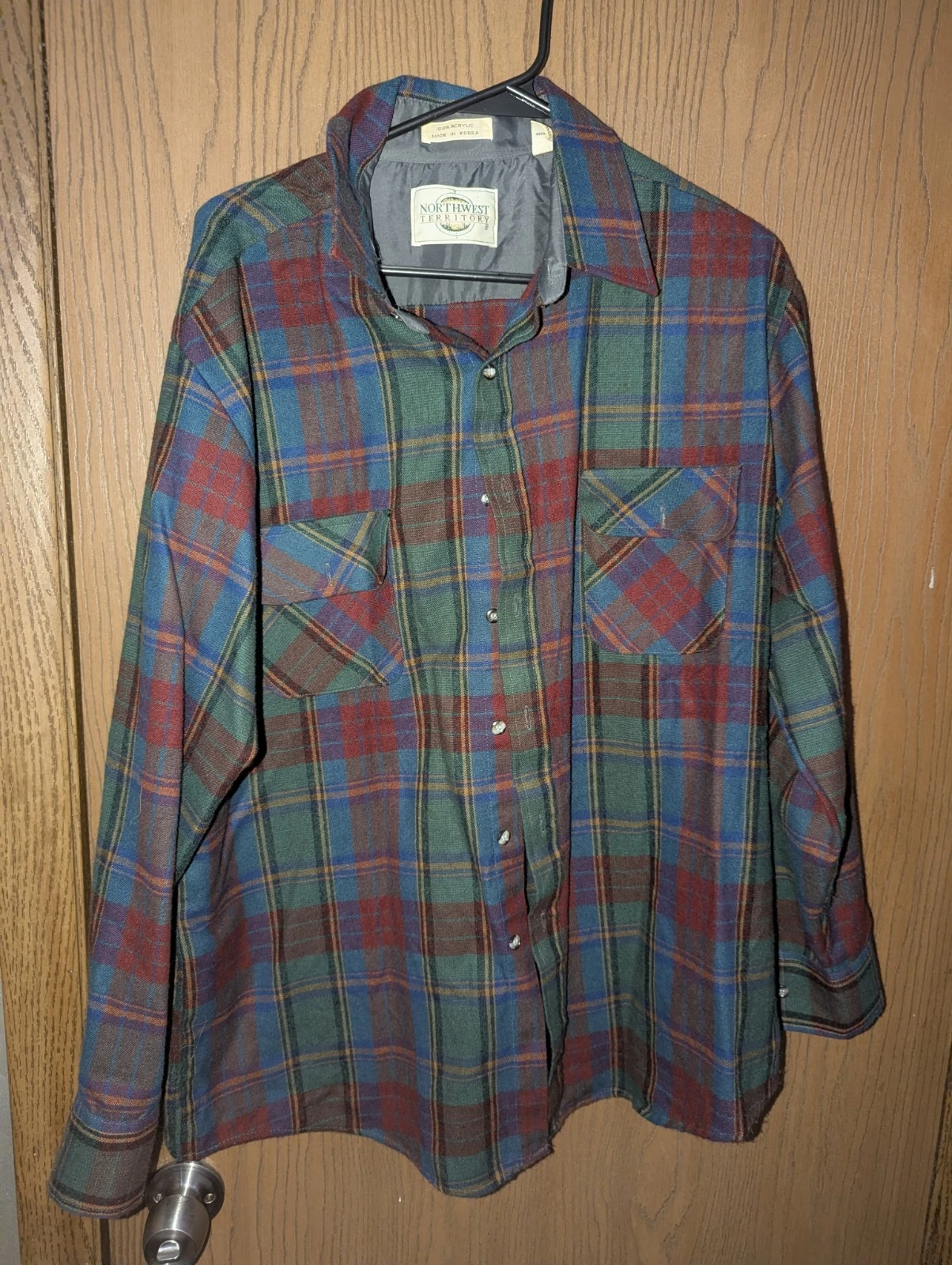 VTG Northwest Territory Plaid Flannel Shirt Mens XL Extra large Acrylic Korea
Opens in a new window