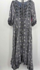 Pre-Owned Marea Blue Size Small Maxi Long Sleeve Dress