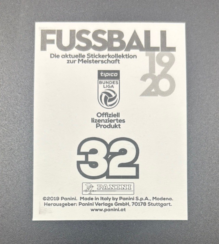 Erling Haaland 2019-20 Panini Fussball Bundesliga #32 FIFA Norway Rookie Sticker view 2