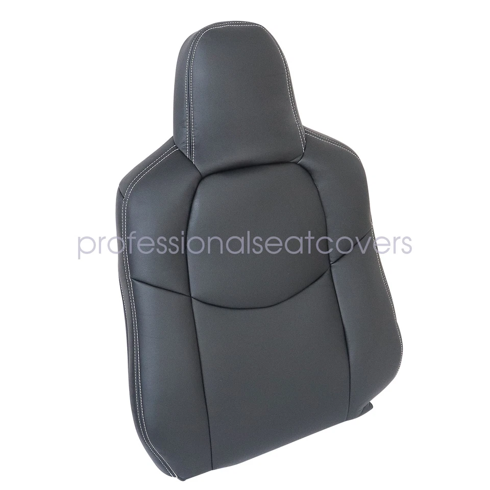 Fits For 2009 2010-2014 Mazda MX-5 Miata Driver Top Leather Seat Cover - Black - Image 2 of 4