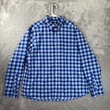 Vineyard Vines Shirt men's XL Button Down OTG On-The-Go Performance Plaid Blue