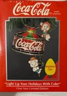 Vtg 1993 Coca-Cola~~LIGHT UP YOUR HOLIDAYS WITH COKE Mice Ornament~Brighten UPS