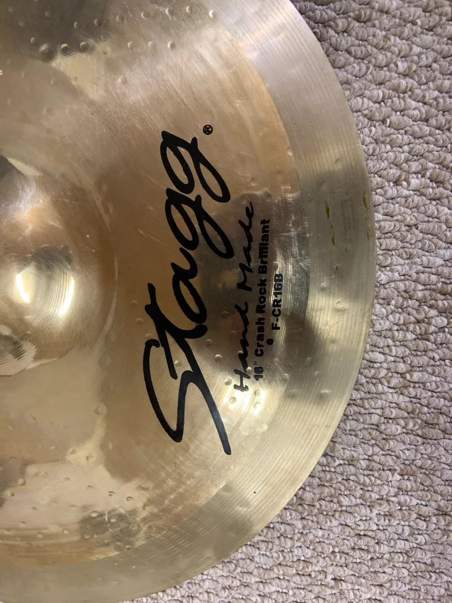 Stagg Furia Hand Made 16 Crash Cymbal Rock Brilliant Fcr16b