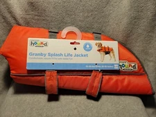 Outward Hound Dog Life Jacket Large Orange, 55-85 Pounds, NWT