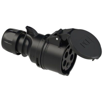 16A CEE Kupplung IP44 5-polig schwarz - 16 A 5p Steckdose Midnight - PCE 215-6x