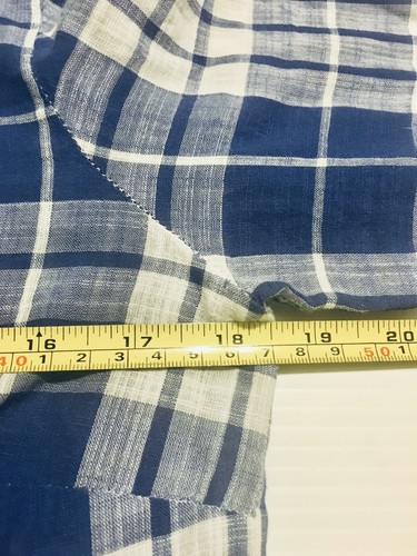 J. Crew Damengröße 2 Baumwolle perfektes Hemd Button Down kariert blau weiß - Bild 6 von 7