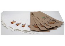 1000 B&auml;ckerbeutel Faltenbeutel B&auml;ckert&uuml;ten, Papiert&uuml;ten div. Gr&ouml;&szlig;en wei&szlig; braun