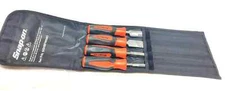 SNAP ON TOOLS SGHBF600A O 4 Piece Instinct Soft Grip Handle Mixed File Set NEW+