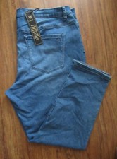 Diane Gilman Super Stretch Straight Leg Denim Blue Jeans Size 22W  NWTS