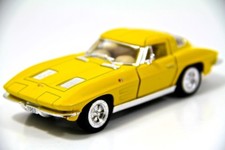Kinsmart 5" 1963 Chevy Chevrolet Corvette Stingray Diecast Model Toy 1:36 Yellow