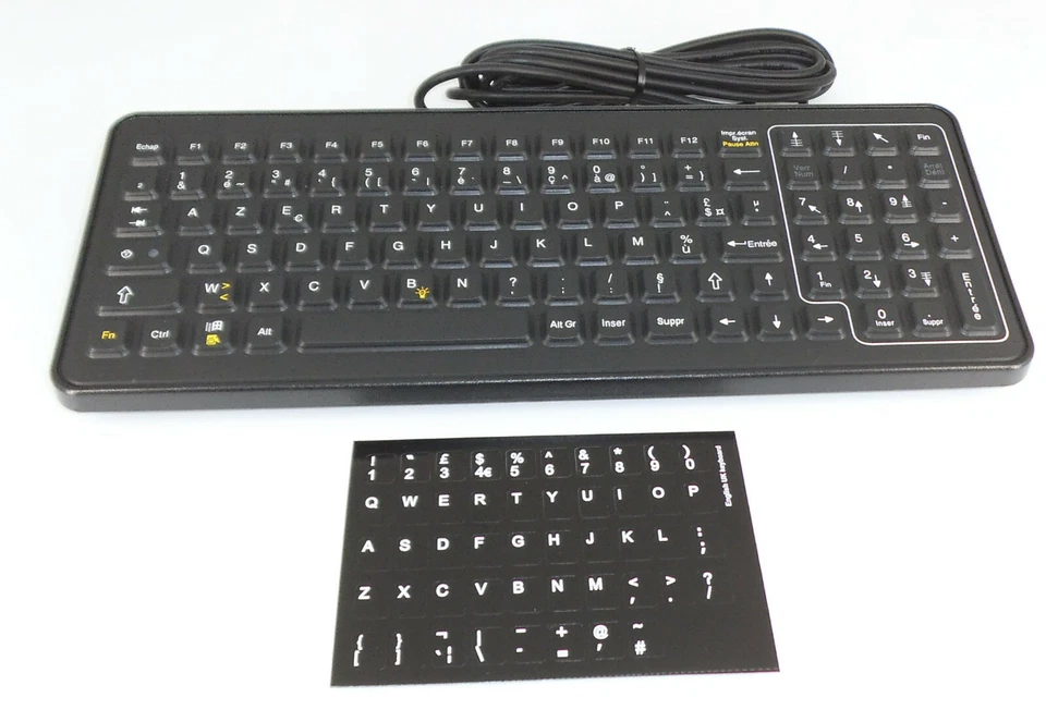 iKey Ltd SLK-101-M-USB Backlit Mobile Industrial keyboard French new box - Image 2 of 3