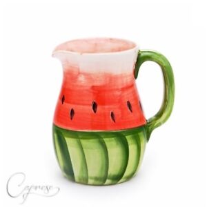 BASSANO KERAMIK  KANNE KRUG 16 CM  1  3 L WASSERMELONE MOTIV 