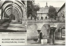 Postcard Blankenburg/Harz-Monastery Michaelstein-3 details-1979-Black/White