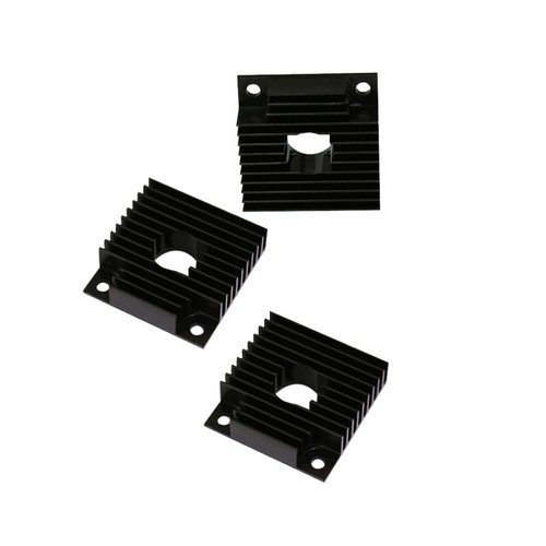 3pcs Kühlkörper Aluminium Wärmekühlkühlerkühler Kit für MK7/ (schwarz) - Afbeelding 6 van 11