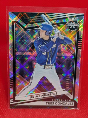 2022 Panini Elite Extra Edition Prime Numbers #25 Tres Gonzalez 34/185
