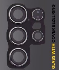Premium Back Camera Lens With Cover Bezel Ring For Samsung Galaxy S24 Ultra 5G