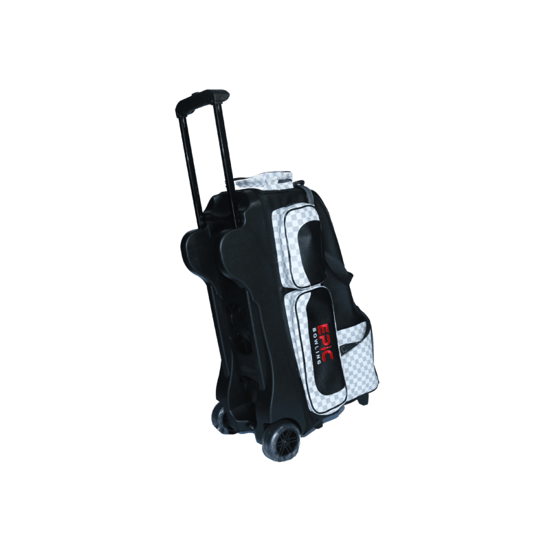 Epic 4 Ball Inline Superior Deluxe White Black Plaid Bowling Bag eBay