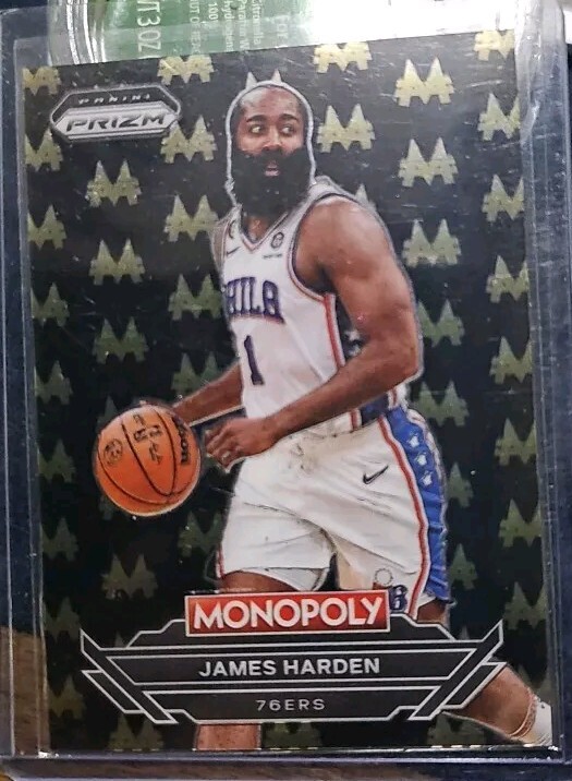 2022 Prizm Monopoly James Harden Money Black