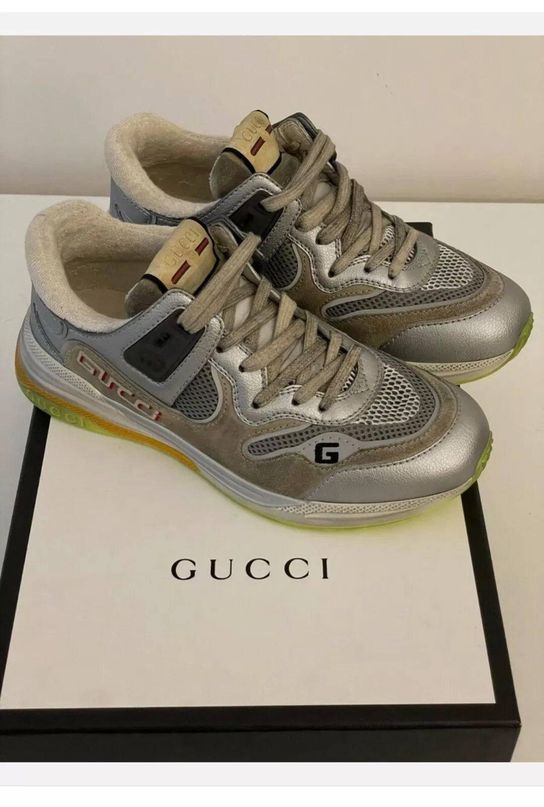 Baskets homme Gucci Ultrapace en cuir