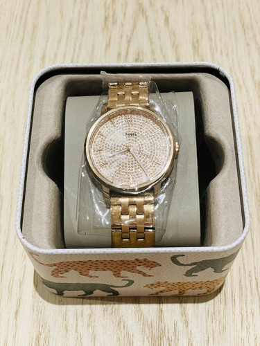 Fossil Cambry Three-Hand Rose Gold Tone 