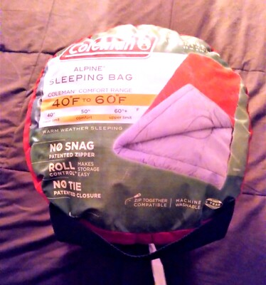 Sac De Couchage Coleman Alpine – Température 40-60°F (env. 4-15°C) – Occasion
