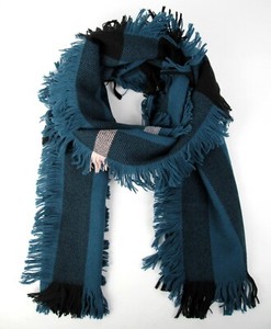 sciarpa burberry blu