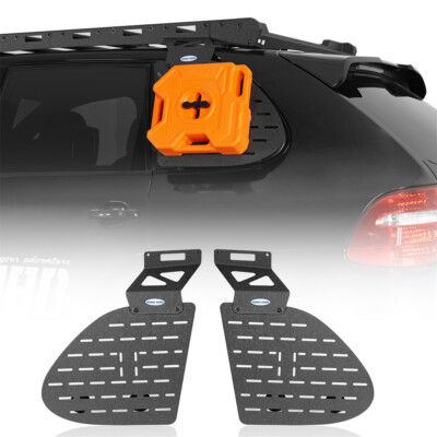 2pcs Rear Window Storage Molle Panel Fuel Can Mount fit 03-10 Porsche Cayenne