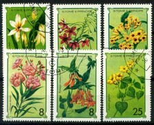 Saint Thomas et îles du Prince 1979 Mi. 568-573 Oblitéré 100% Fleurs et verdure