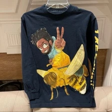 AI: Khalid Men’s Free Spirit Tour Navy Blue T-Shirt Size S