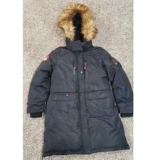 NWT Men's Size L CANADA WEATHER GEAR Black Insulated Winter Parka Coat MSRP $300