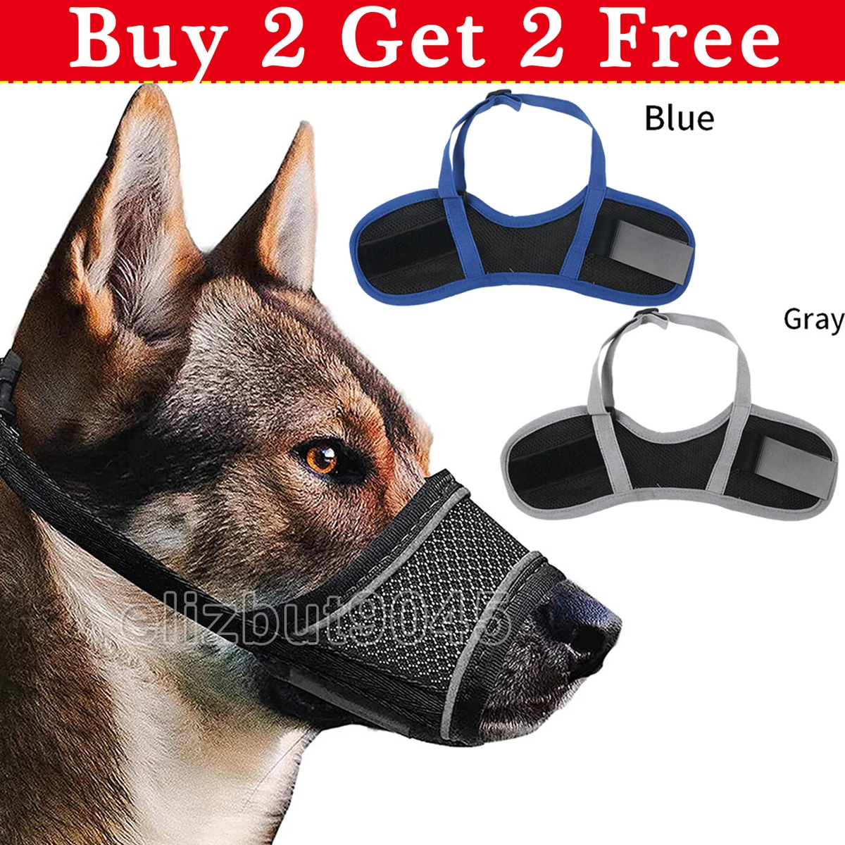 Adjustable Breathable Safety Dog Muzzles Anti Biting Anti Barking Anti Chewing