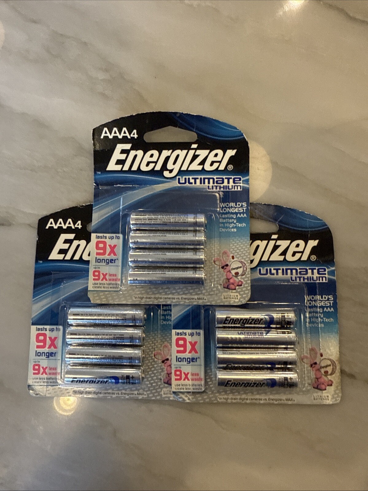 Energizer Ultimate Lithium AAA Batteries 3 Packs of 4 - 12 Total Unopened Sealed-image