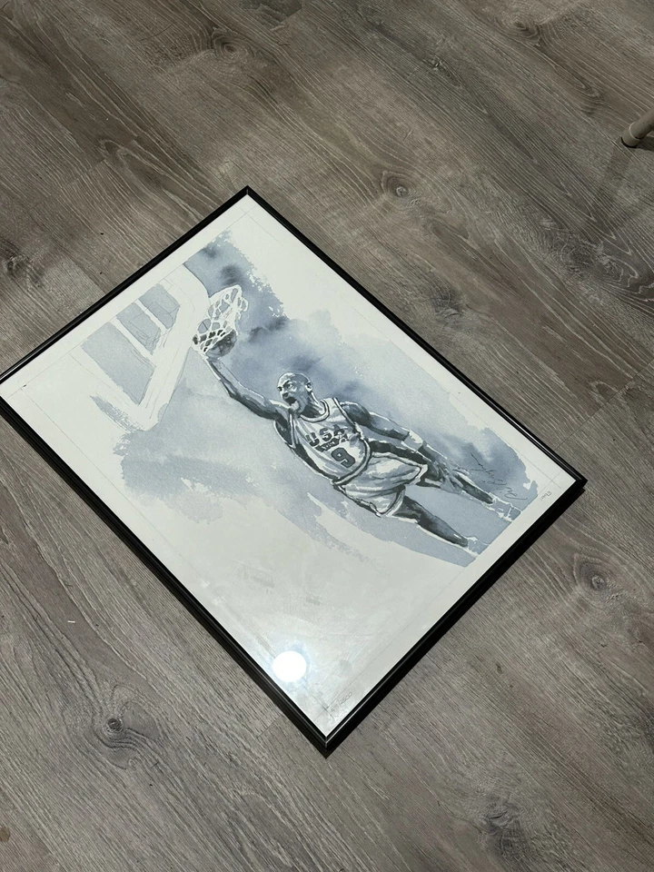 Litografía numerada Michael Jordan Team USA de Sid Bingham Foto 4 de 4