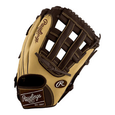 Rawlings Custom 12.75  H-Web Blonde Speed Shell Brown HOH Outfield Glove