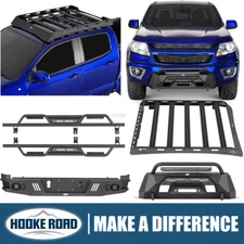 Hooke Road Front /Rear Bumper /Roof Rack /Side Step Fit 2015-2020 Chevy Colorado