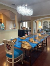 Custom Cunninghamia Epoxy Dining Tables – Unique Craftsmanship Tailored to You