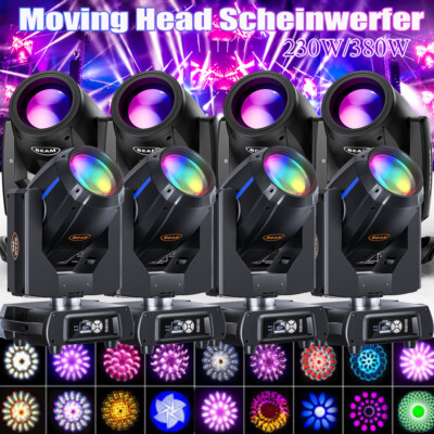 380W 20R Beam LED Moving Head Scheinwerfer 14Gobo 16 Prisma Spot DMX Bühnenlicht